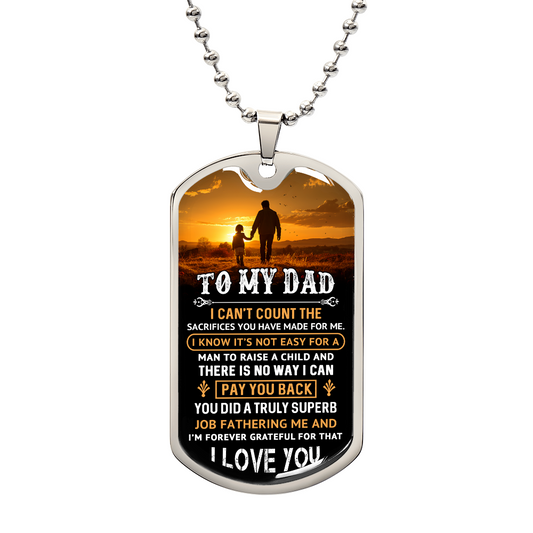 Father's Day Special Gift - Happy Father's Day - Dog Tag