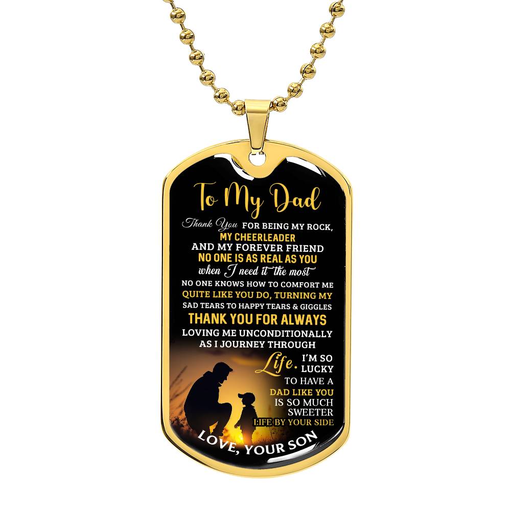 Father's Day Special Gift - Happy Father's Day - Dog Tag
