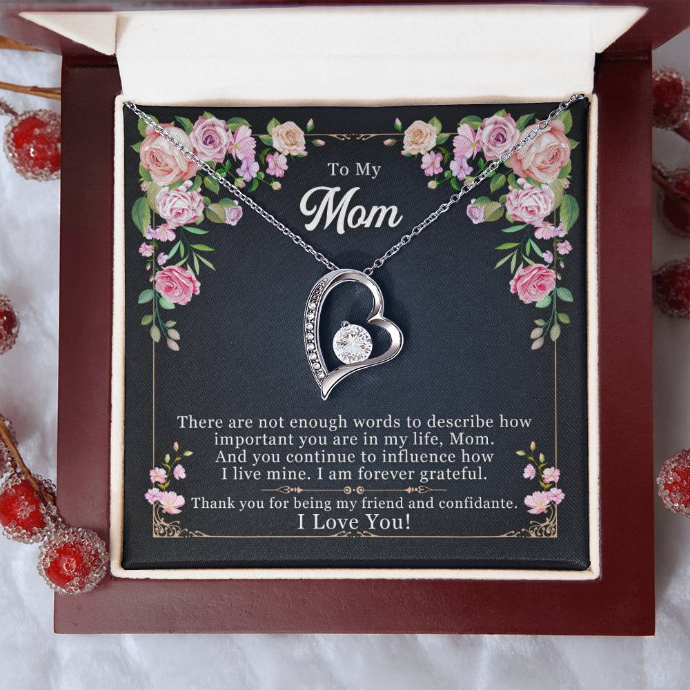 Best gift for Mom - Forever Love Necklace with On Demand Message Card