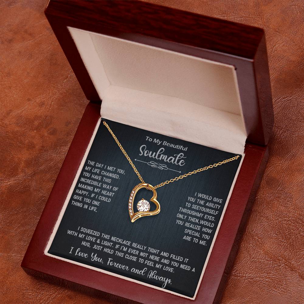 Forever Love Necklace Gift for Soulmate, Amazing Gift for Soulmate