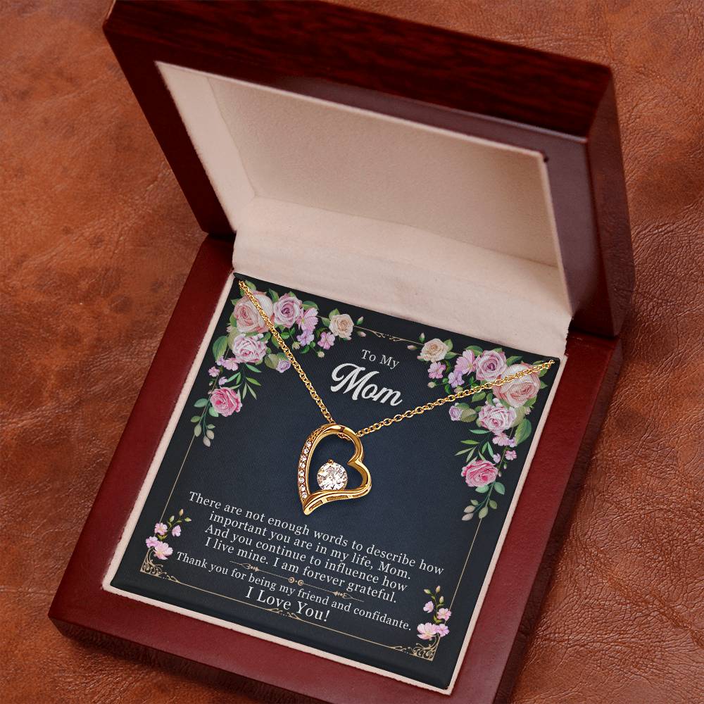 Best gift for Mom - Forever Love Necklace with On Demand Message Card