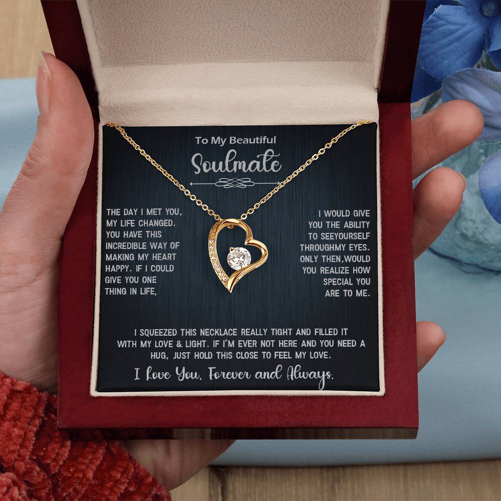 Forever Love Necklace Gift for Soulmate, Amazing Gift for Soulmate