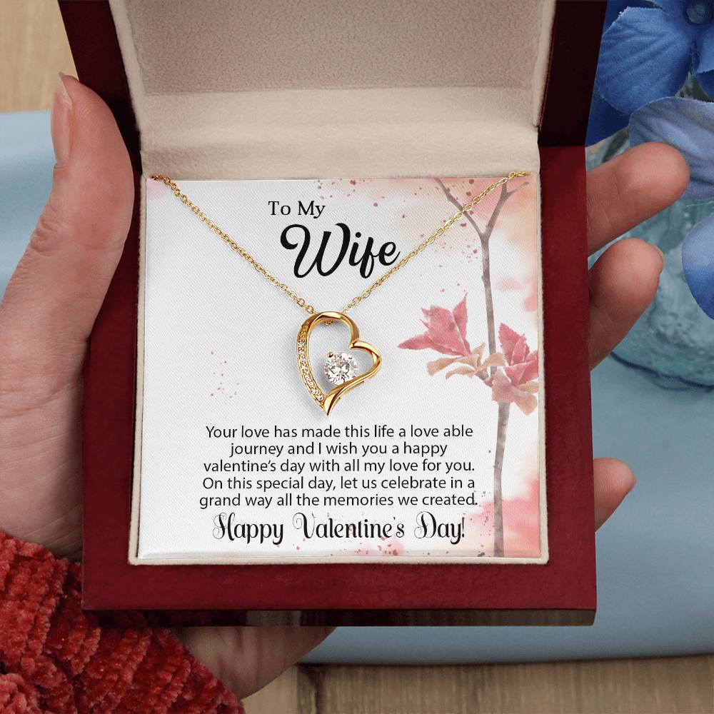 To My Wife - Best Gift For Valentine - Forever Love Necklace