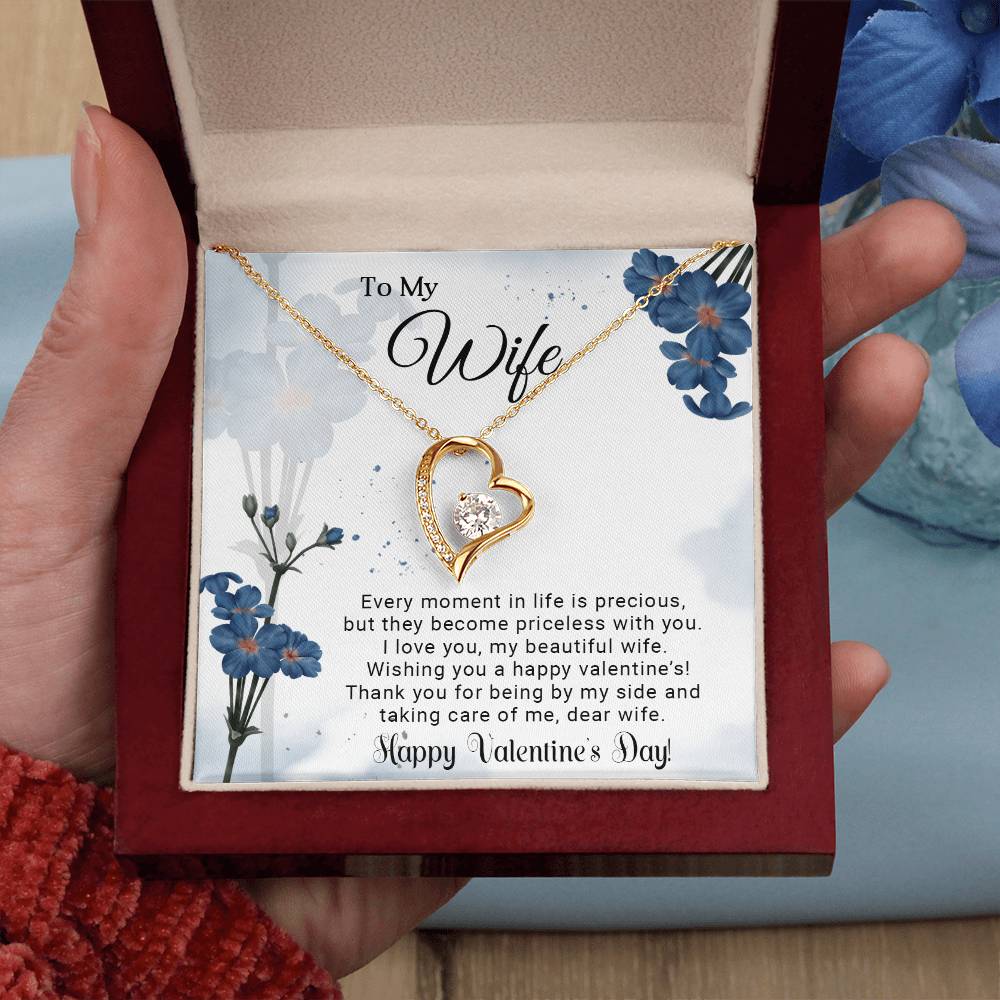 To My Wife - Best Gift For Valentine - Forever Love Necklace