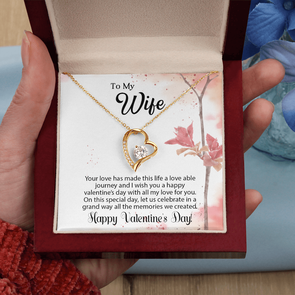 To My Wife - Best Gift For Valentine - Forever Love Necklace