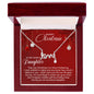 To My Bonus Daughter - Christmas Gift - Scripted Love Necklace