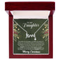 To My Daughter - Christmas Gift - Scripted Love Necklace