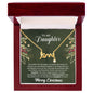 To My Daughter - Christmas Gift - Scripted Love Necklace