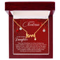 To My Bonus Daughter - Christmas Gift - Scripted Love Necklace