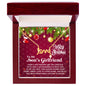 To My Son's Girlfriend - Christmas Gift - Scripted Love Necklace