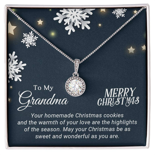Grandma - Sweet and Wonderful - Christmas Gift - Eternal Hope Necklace
