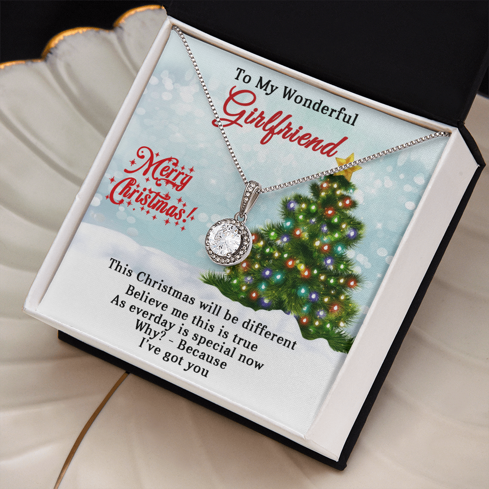 To My Wonderful Girlfriend - Christmas Gift - Eternal Hope Necklace