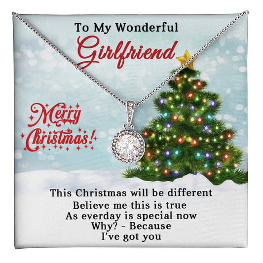 To My Wonderful Girlfriend - Christmas Gift - Eternal Hope Necklace