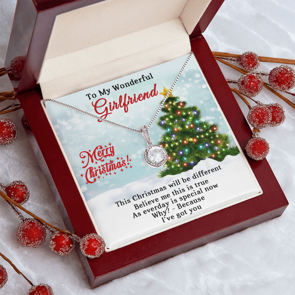 To My Wonderful Girlfriend - Christmas Gift - Eternal Hope Necklace