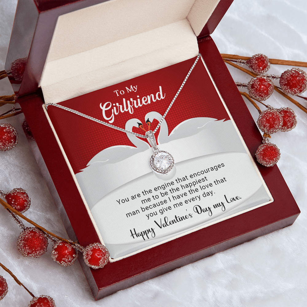 To My Girlfriend - You are the engine - Best Gift For Valentine - Eternal Hope Necklace
