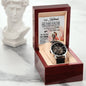 To My Husband - Anniversary  Gift For Husband - Men's Openwork Watch