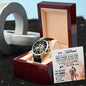 To My Husband - Anniversary  Gift For Husband - Men's Openwork Watch