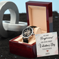 To My Boyfriend -  Best Gift For Valentine's Day - Openwork Watch