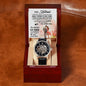 To My Husband - Anniversary  Gift For Husband - Men's Openwork Watch