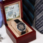 Father's Day Special Gift - Happy Father's Day - Men's Openwork Watch