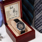 Father's Day Special Gift - Happy Father's Day -  Men's Openwork Watch