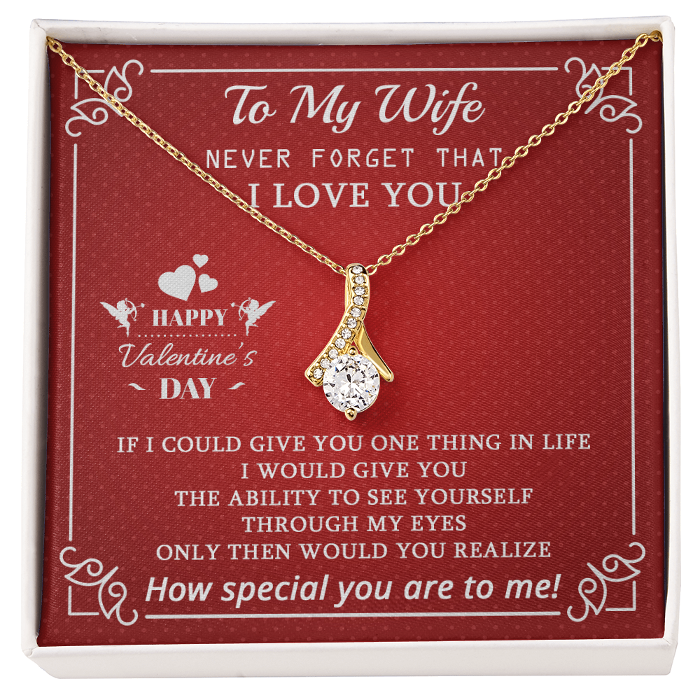 To My Wife - Best Gift For Valentine's Day - Alluring Beauty Necklace