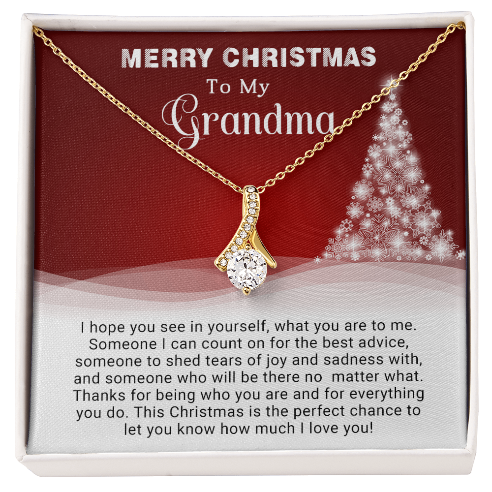 To My Grandma - Christmas Gift - Alluring Beauty Necklace