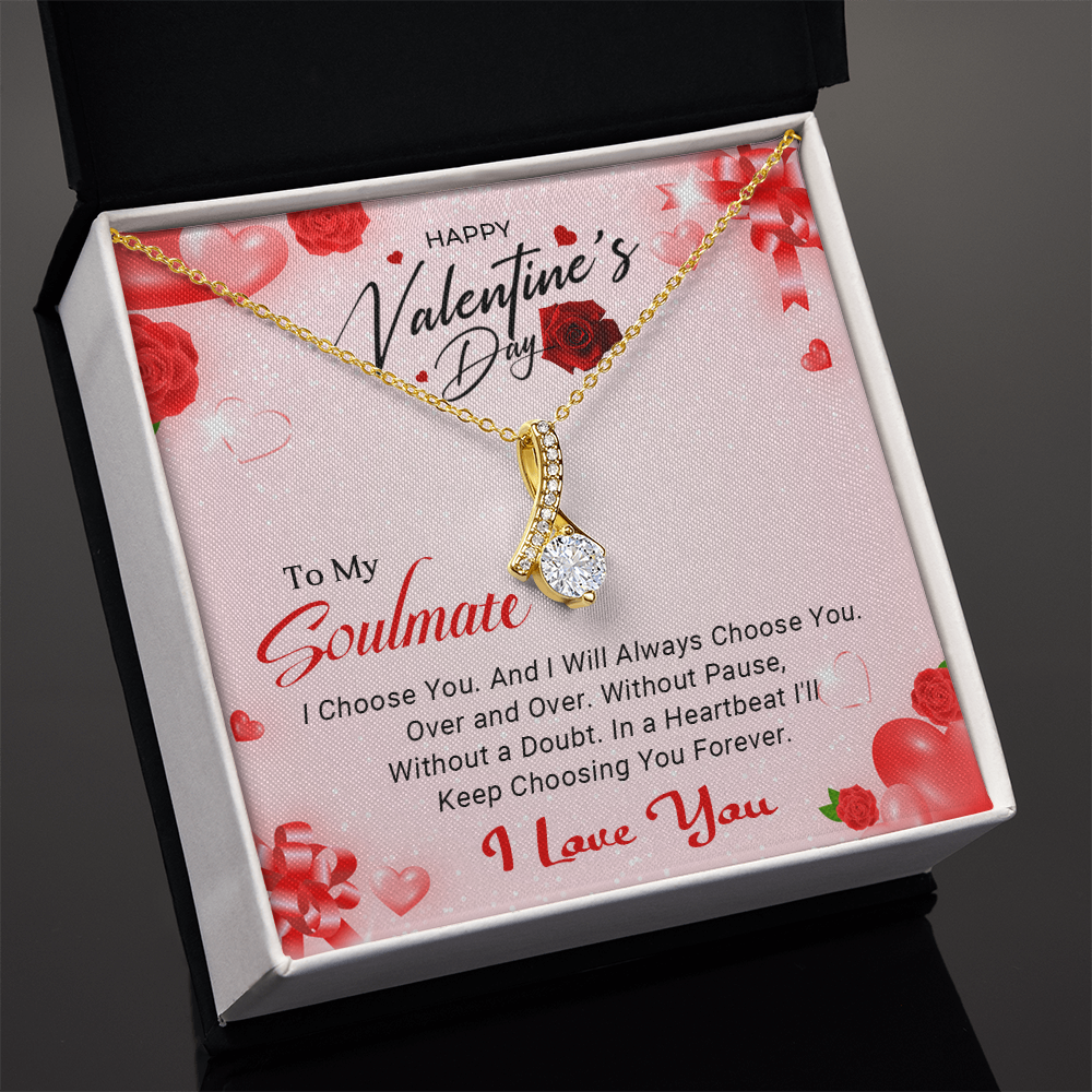 To My Soulmate -  Best Gift For Valentine's Day - Alluring Beauty Necklace