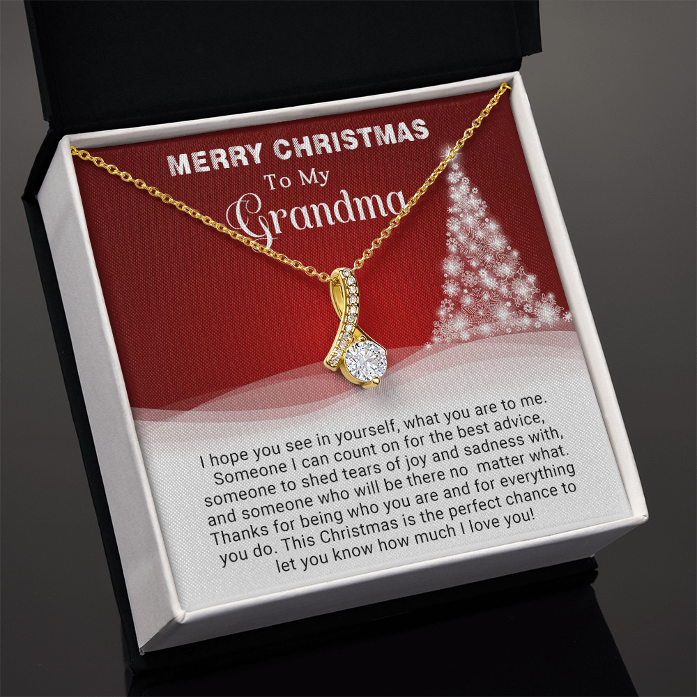 To My Grandma - Christmas Gift - Alluring Beauty Necklace