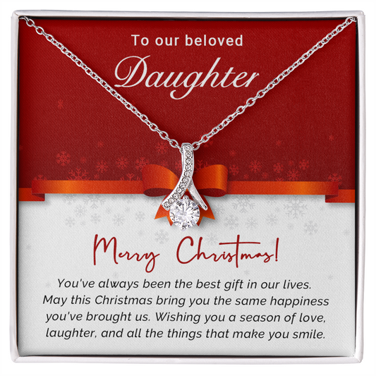 To Our Beloved Daughter - Best - Christmas Gift - Alluring Beauty Necklace
