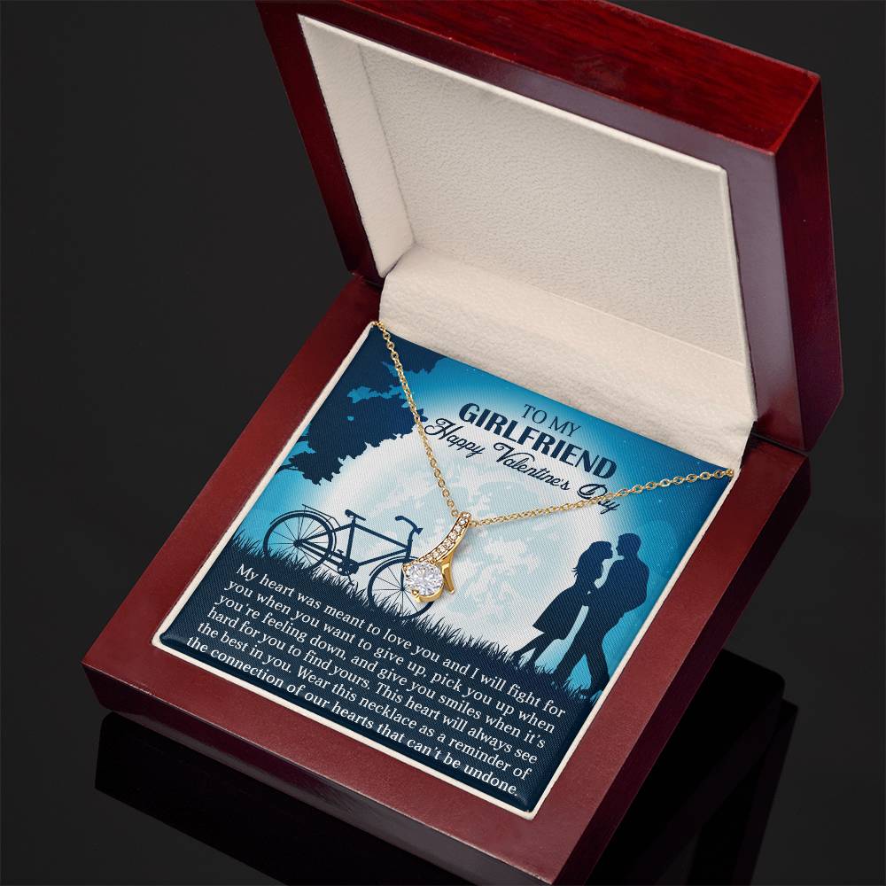 To My Girlfriend - My heart - Best Gift For Valentine - Alluring Beauty Necklace