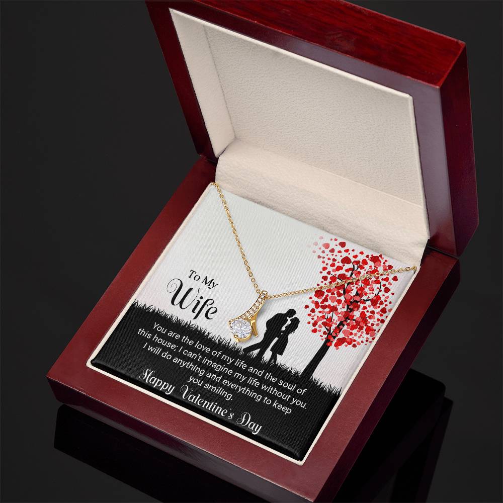 To My Wife - Best Gift For Valentine - Alluring Beauty Necklace