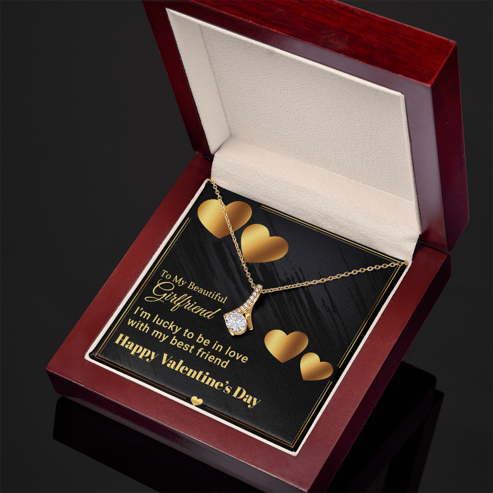 To My Beautiful Girlfriend - Best Gift For Valentine - Alluring Beauty Necklace