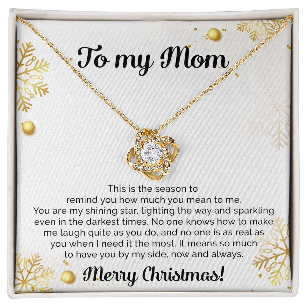 To My Mom - Christmas Gift - Love Knot Necklace