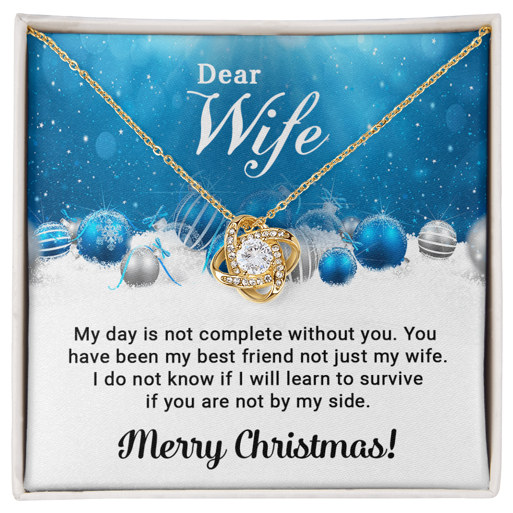 Dear Wife - Christmas Gift - Love Knot Necklace