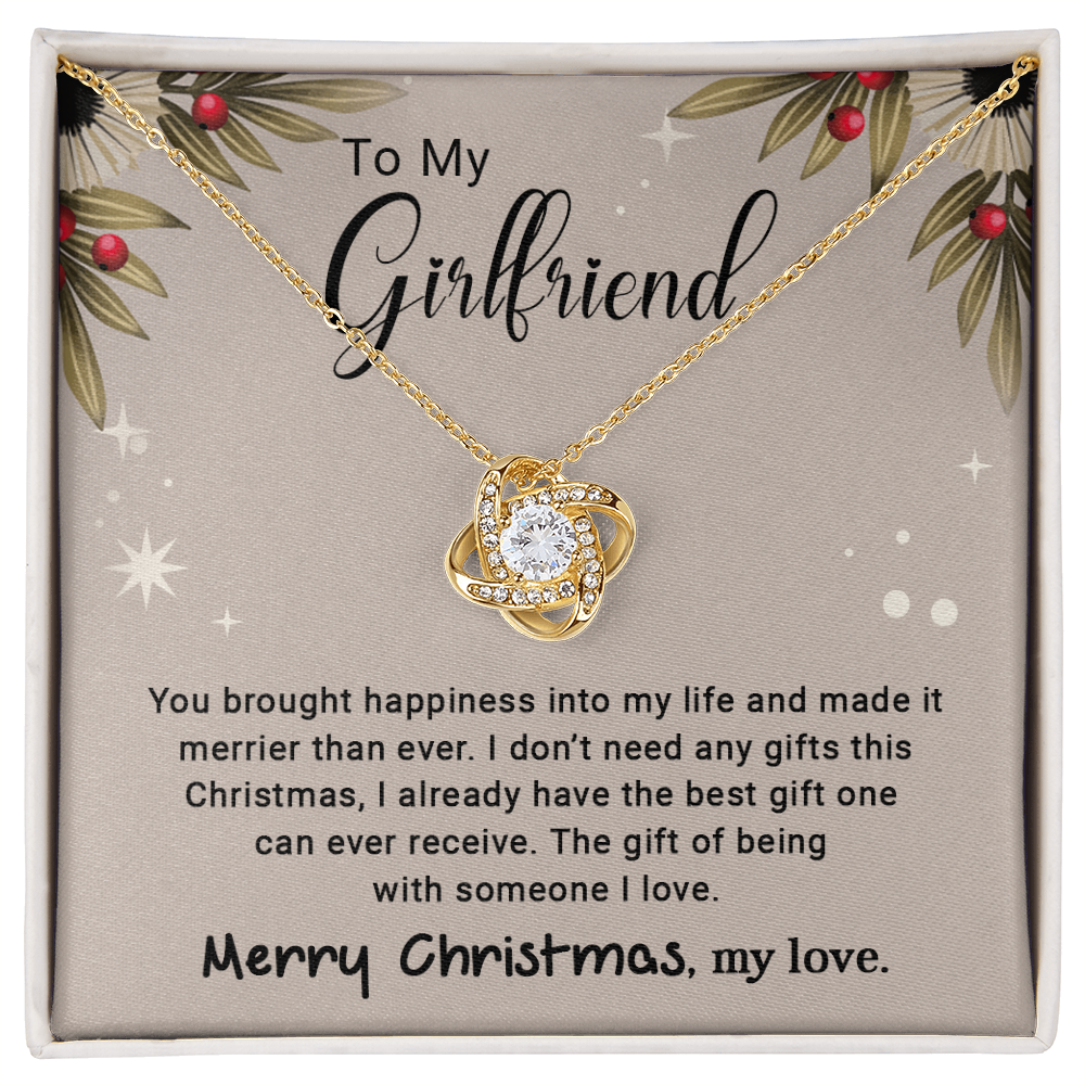 To My Girlfriend - Christmas Gift - Love Knot Necklace
