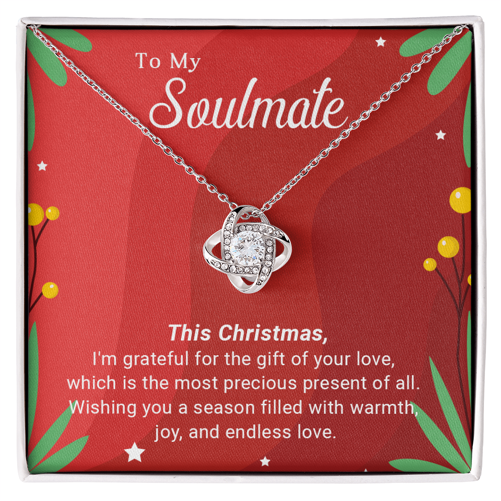 To My Soulmate - Christmas Gift - Love Knot Necklace
