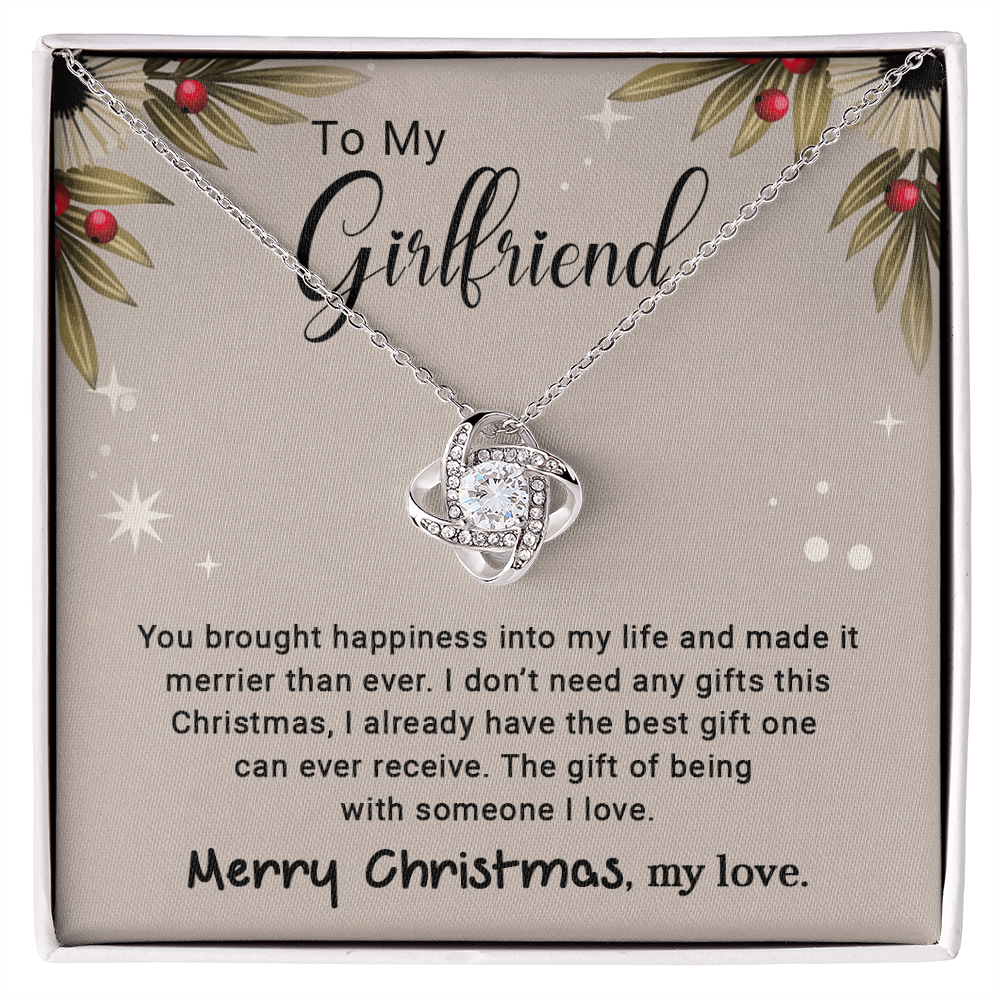 To My Girlfriend - Christmas Gift - Love Knot Necklace