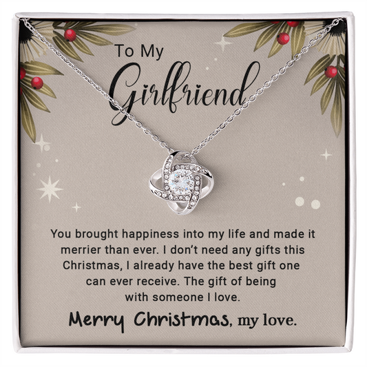To My Girlfriend - Christmas Gift - Love Knot Necklace