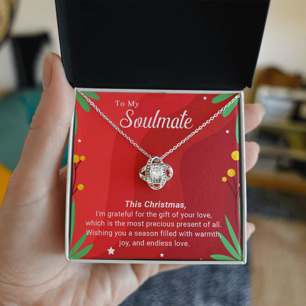 To My Soulmate - Christmas Gift - Love Knot Necklace
