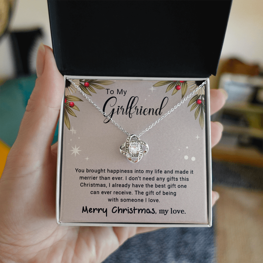 To My Girlfriend - Christmas Gift - Love Knot Necklace