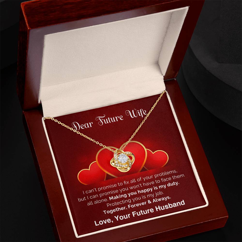 Gifts for Future Wife - Love Knot Necklace