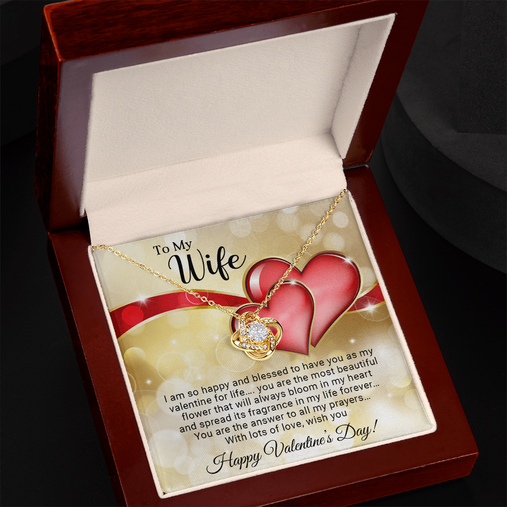 To My Wife - Best Gift For Valentine - Love Knot Necklace