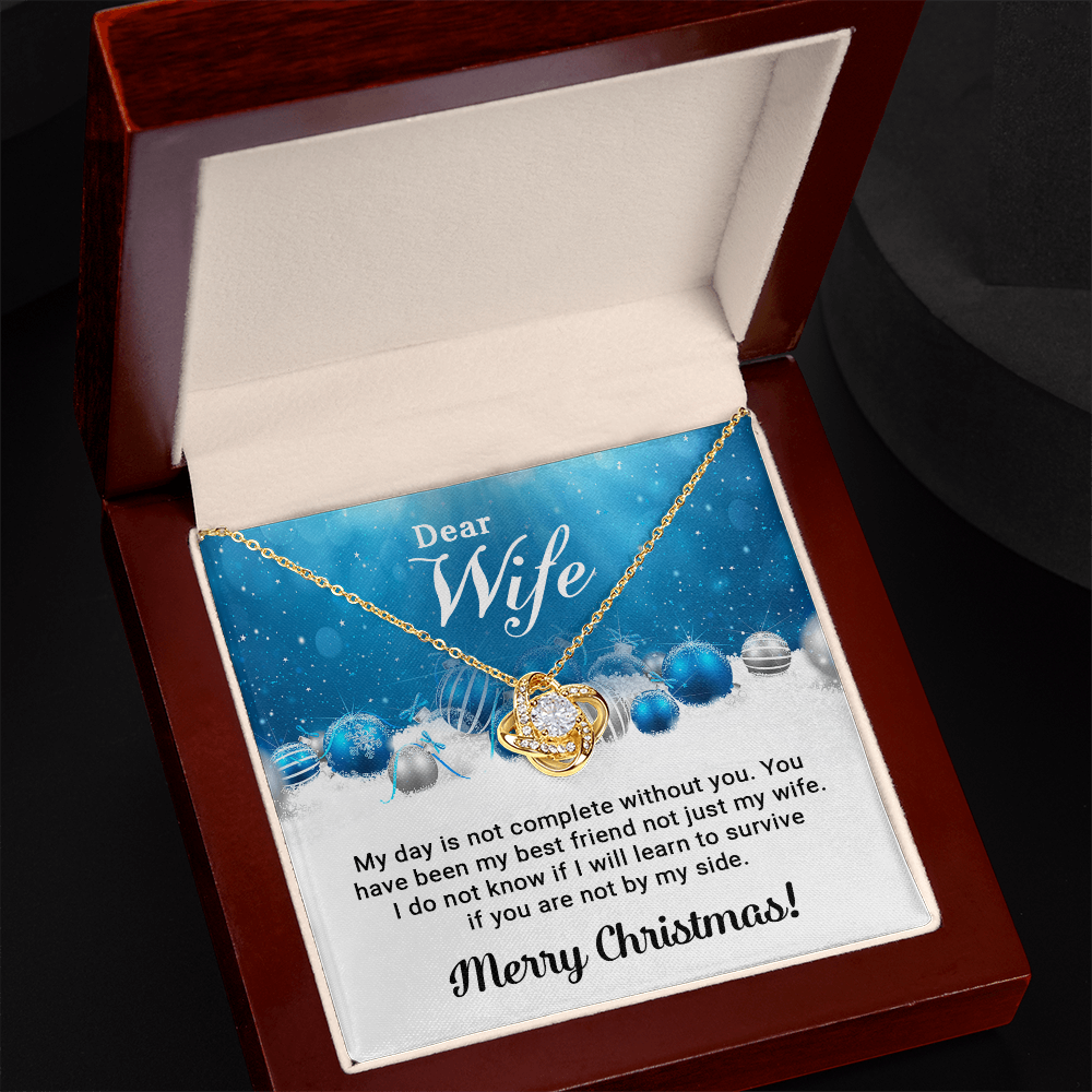 Dear Wife - Christmas Gift - Love Knot Necklace