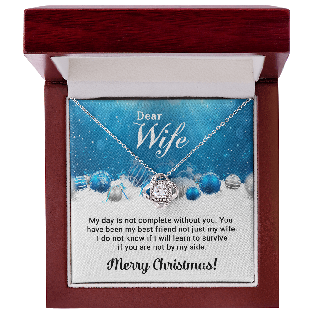 Dear Wife - Christmas Gift - Love Knot Necklace