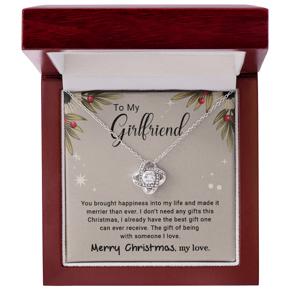 To My Girlfriend - Christmas Gift - Love Knot Necklace