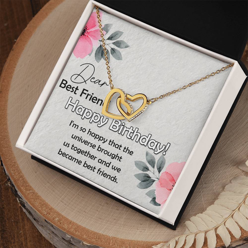 Best Friend Gift, Excellent Gift for Best friend, Interlocking Hearts Necklace
