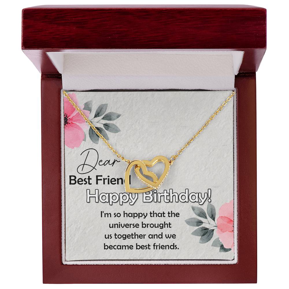 Best Friend Gift, Excellent Gift for Best friend, Interlocking Hearts Necklace