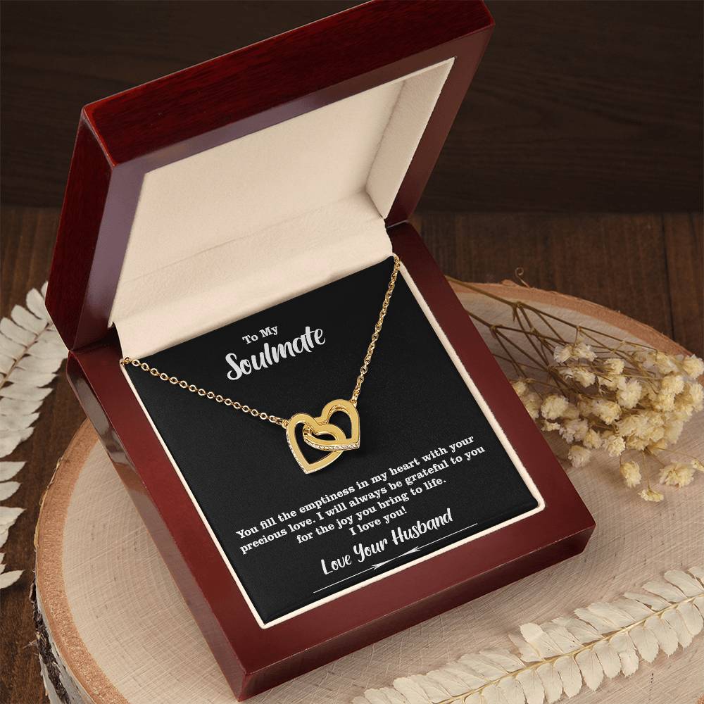 Amazing Soulmate Gift, Excellent Interlocking Hearts necklace Gift For Soulmate