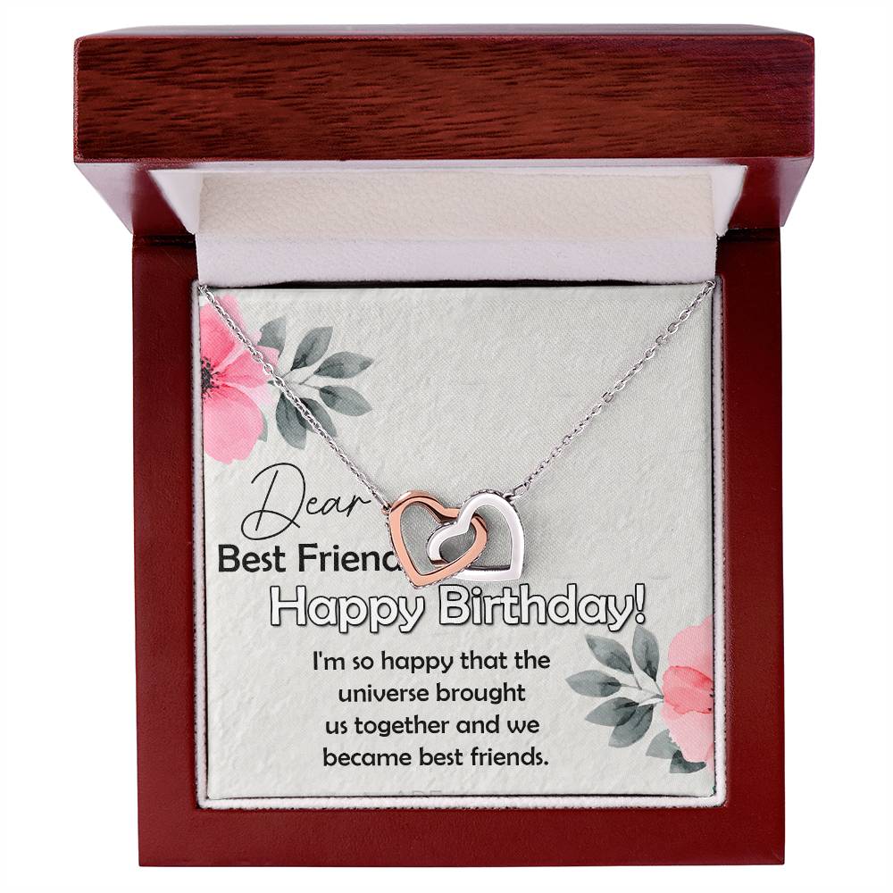 Best Friend Gift, Excellent Gift for Best friend, Interlocking Hearts Necklace